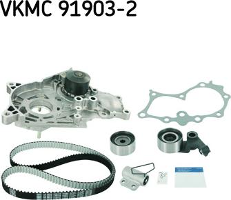 SKF VKMC 91903-2 - Pompe à eau + kit de courroie de distribution cwaw.fr