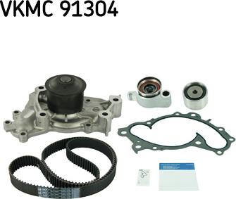 SKF VKMC 91304 - Pompe à eau + kit de courroie de distribution cwaw.fr