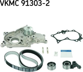 SKF VKMC 91303-2 - Pompe à eau + kit de courroie de distribution cwaw.fr