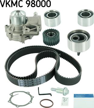 SKF VKMC 98000 - Pompe à eau + kit de courroie de distribution cwaw.fr