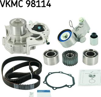 SKF VKMC 98114 - Pompe à eau + kit de courroie de distribution cwaw.fr