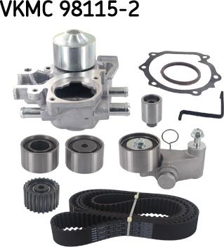 SKF VKMC 98115-2 - Pompe à eau + kit de courroie de distribution cwaw.fr