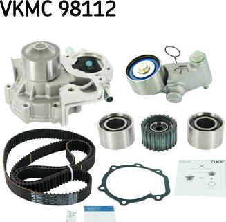 SKF VKMC 98112 - Pompe à eau + kit de courroie de distribution cwaw.fr