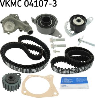 SKF VKMC 04107-3 - Pompe à eau + kit de courroie de distribution cwaw.fr