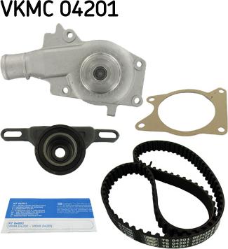 SKF VKMC 04201 - Pompe à eau + kit de courroie de distribution cwaw.fr