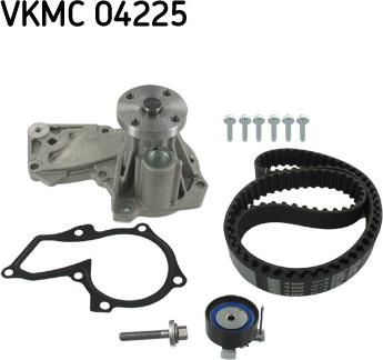 SKF VKMC 04225 - Pompe à eau + kit de courroie de distribution cwaw.fr