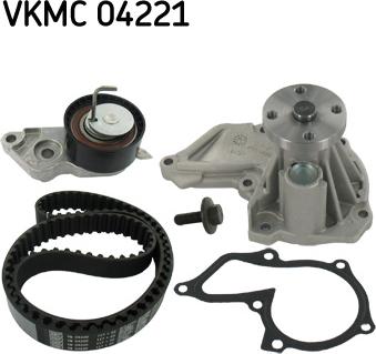 SKF VKMC 04221 - Pompe à eau + kit de courroie de distribution cwaw.fr