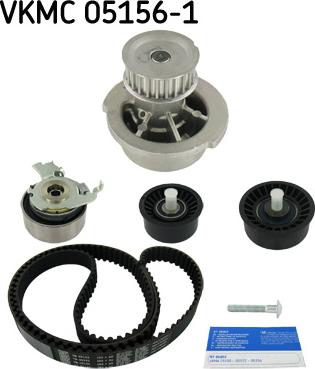 SKF VKMC 05156-1 - Pompe à eau + kit de courroie de distribution cwaw.fr