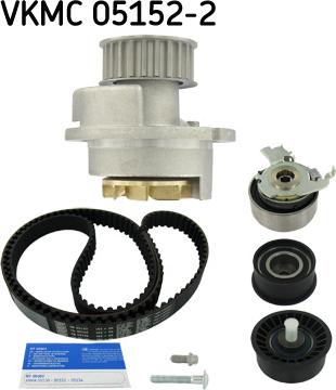 SKF VKMC 05152-2 - Pompe à eau + kit de courroie de distribution cwaw.fr