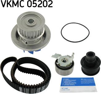 SKF VKMC 05202 - Pompe à eau + kit de courroie de distribution cwaw.fr