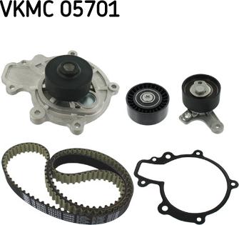 SKF VKMC 05701 - Pompe à eau + kit de courroie de distribution cwaw.fr