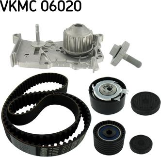 SKF VKMC 06020 - Pompe à eau + kit de courroie de distribution cwaw.fr