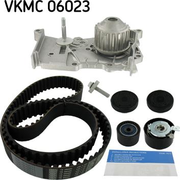 SKF VKMC 06023 - Pompe à eau + kit de courroie de distribution cwaw.fr