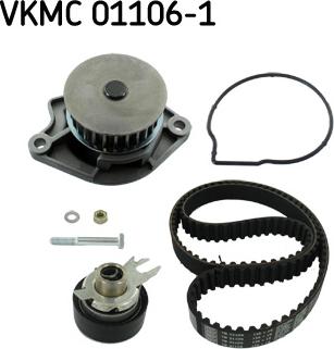 SKF VKMC 01106-1 - Pompe à eau + kit de courroie de distribution cwaw.fr