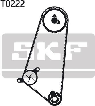 SKF VKMC 01100 - Pompe à eau + kit de courroie de distribution cwaw.fr