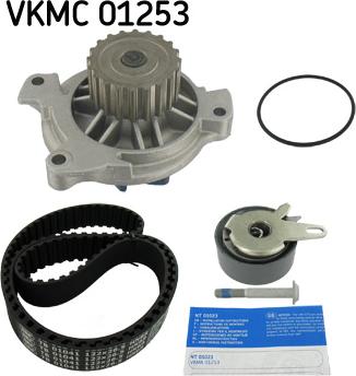 SKF VKMC 01253 - Pompe à eau + kit de courroie de distribution cwaw.fr