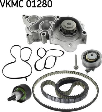 SKF VKMC 01280 - Pompe à eau + kit de courroie de distribution cwaw.fr