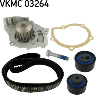 SKF VKMC 03264 - Pompe à eau + kit de courroie de distribution cwaw.fr