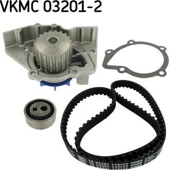 SKF VKMC 03201-2 - Pompe à eau + kit de courroie de distribution cwaw.fr