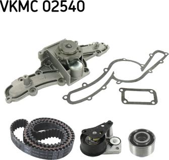 SKF VKMC02540 - Pompe à eau + kit de courroie de distribution cwaw.fr