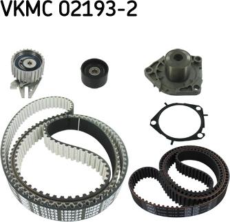 SKF VKMC02193-2 - Pompe à eau + kit de courroie de distribution cwaw.fr