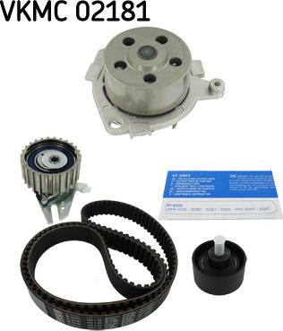 SKF VKMC02181 - Pompe à eau + kit de courroie de distribution cwaw.fr