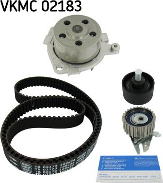 SKF VKMC02183 - Pompe à eau + kit de courroie de distribution cwaw.fr