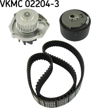 SKF VKMC02204-3 - Pompe à eau + kit de courroie de distribution cwaw.fr