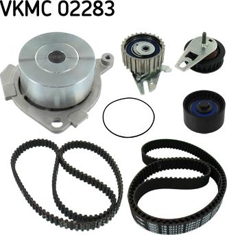 SKF VKMC02283 - Pompe à eau + kit de courroie de distribution cwaw.fr