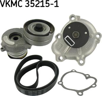 SKF VKMC 35215-1 - Pompe à eau+Jeu de courroie trapézoïdale à nervures cwaw.fr