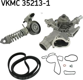 SKF VKMC 35213-1 - Pompe à eau+Jeu de courroie trapézoïdale à nervures cwaw.fr