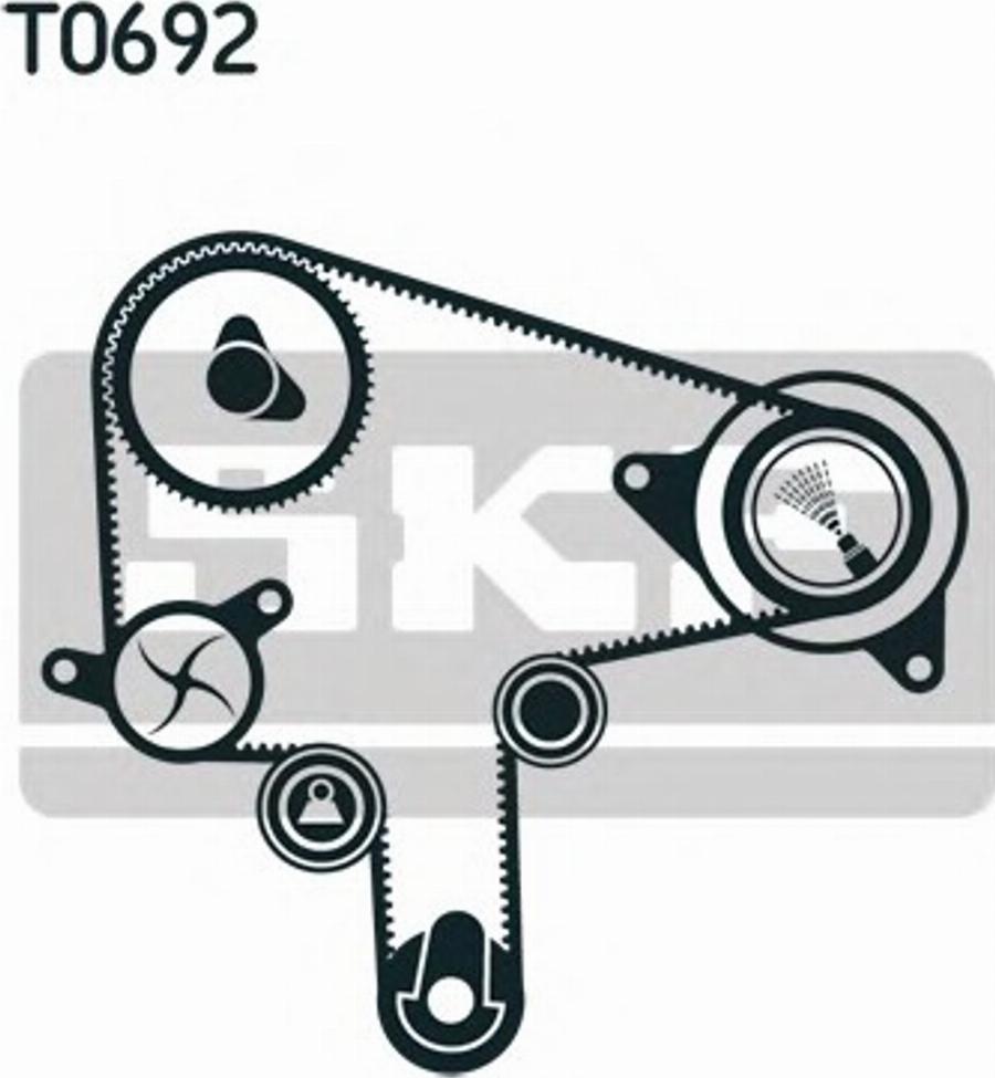 SKF VKMS 94619 - Kit de distribution cwaw.fr