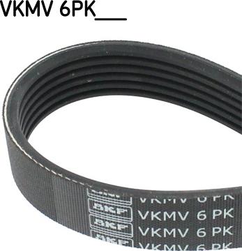 SKF VKMV6PK1062 - Courroie trapézoïdale à nervures cwaw.fr