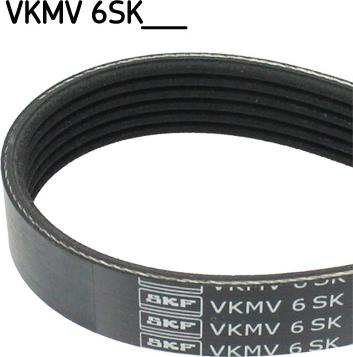 SKF VKMV 6SK989 - Courroie trapézoïdale à nervures cwaw.fr