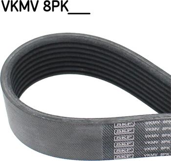 SKF VKMV 8PK1478 - Courroie trapézoïdale à nervures cwaw.fr