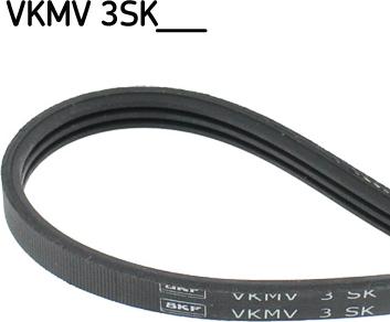 SKF VKMV3SK977 - Courroie trapézoïdale à nervures cwaw.fr