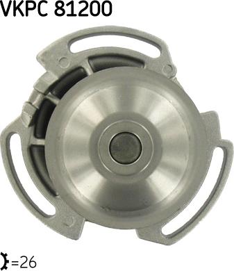 SKF VKPC 81200 - Pompe à eau cwaw.fr