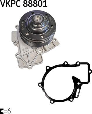 SKF VKPC 88801 - Pompe à eau cwaw.fr