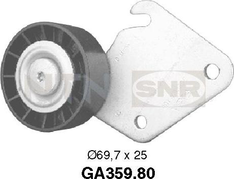 SNR GA359.80 - Poulie renvoi / transmission, courroie trapézoïdale à nervures cwaw.fr