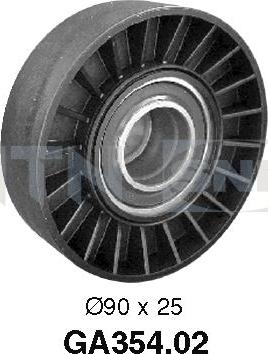 SNR GA354.02 - Poulie renvoi / transmission, courroie trapézoïdale à nervures cwaw.fr