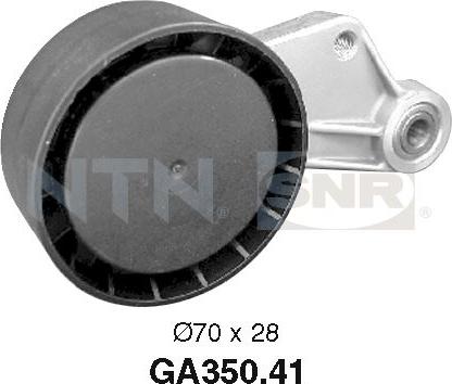 SNR GA350.41 - Poulie renvoi / transmission, courroie trapézoïdale à nervures cwaw.fr