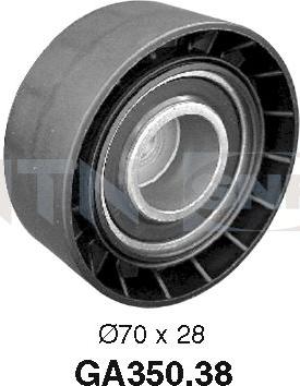 SNR GA350.38 - Poulie renvoi / transmission, courroie trapézoïdale à nervures cwaw.fr