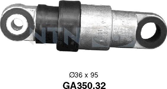 SNR GA350.32 - Poulie renvoi / transmission, courroie trapézoïdale à nervures cwaw.fr