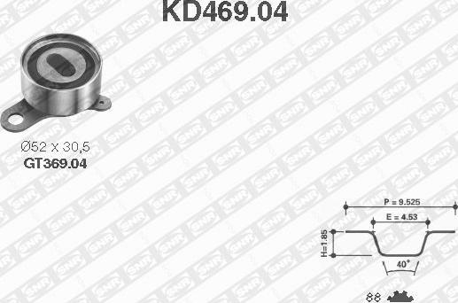 SNR KD469.04 - Kit de distribution cwaw.fr