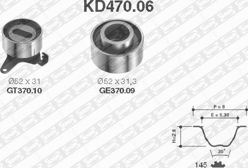 SNR KD470.06 - Kit de distribution cwaw.fr