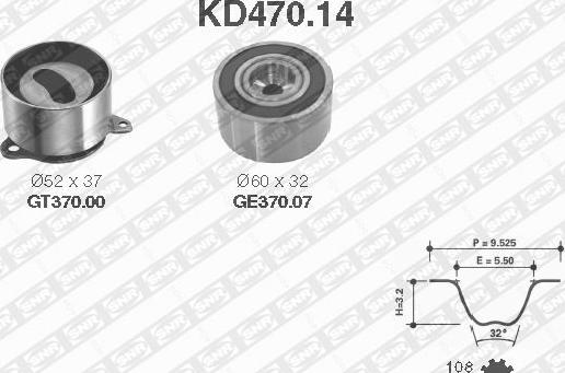 SNR KD470.14 - Kit de distribution cwaw.fr