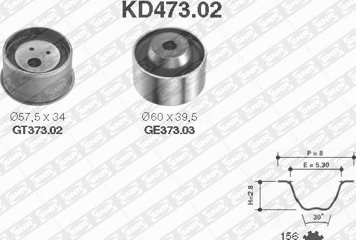 SNR KD473.02 - Kit de distribution cwaw.fr