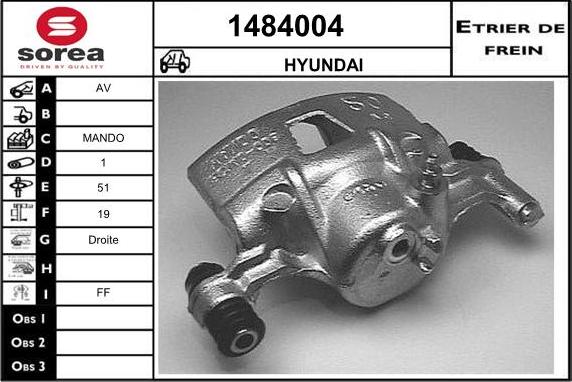 SNRA 1484004 - Étrier de frein cwaw.fr