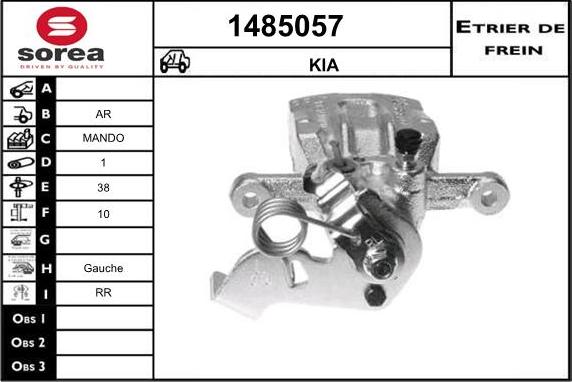 SNRA 1485057 - Étrier de frein cwaw.fr