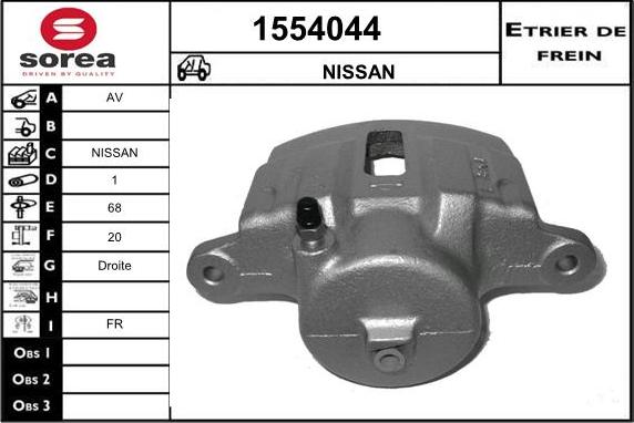 SNRA 1554044 - Étrier de frein cwaw.fr